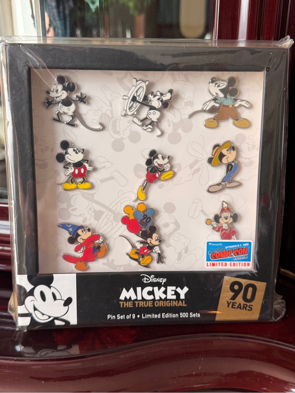 Limited Edition Disney Loungefly Mickey Mouse The Original 9-Pin Collector Set